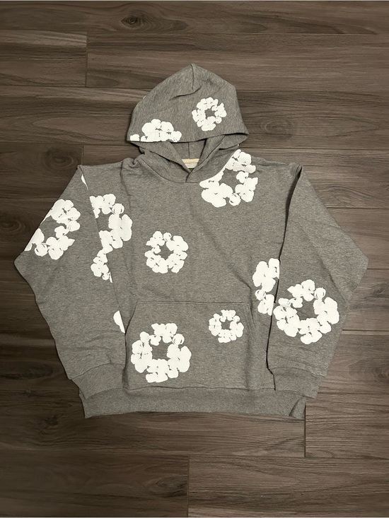 Denim Tears Other - Denim Tears Grey Cotton Wreath Hoodie Brand New